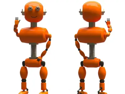 Robot Free low-poly 3D model buy