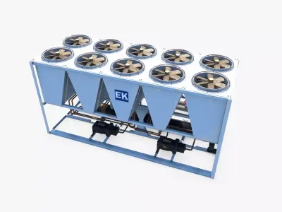 Air Conditioner 07 Low-poly 3D model