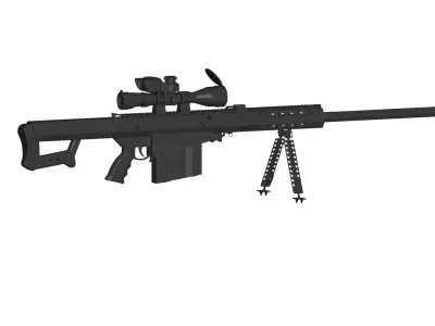 m107 sniper rifle 3D model