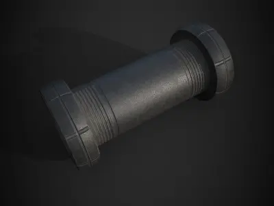 cycle handle grip lowpoly game asset Low-poly 3D model