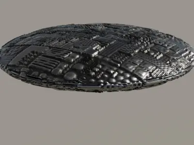 UFO 3D Low-poly 3D model purchase