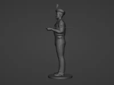 Army Officier 3D model