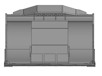 Bucket for mine loader XYWJ-6 3D model