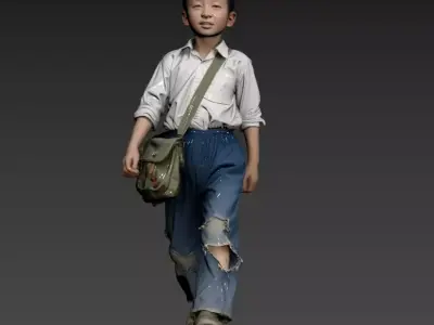 189- Chinese style scene 1970s 3D model