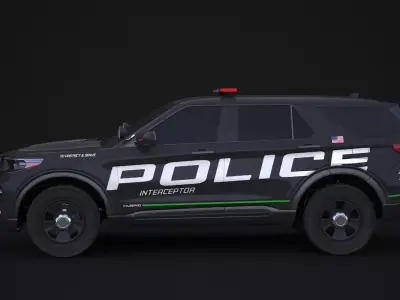 Explorer 2020 Police Interceptor 3D model