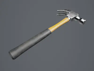 Hammer 01 Low-poly 3D model purchase
