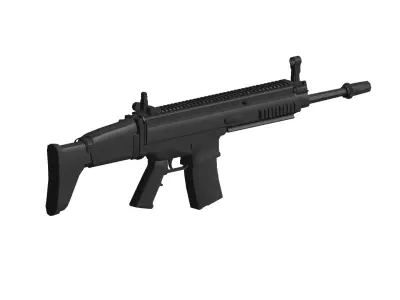 FN SCAR Assault Rifle 3D model