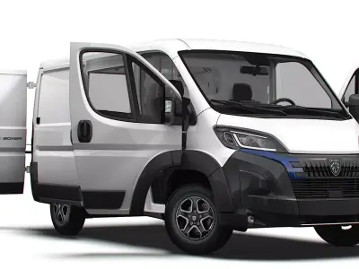 Peugeot e Boxer Van L1H1 HQ Interior 2025 3D model