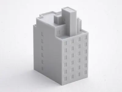 Free 3D Print miniature building RB-US-NY-060 Free 3D print model purchase