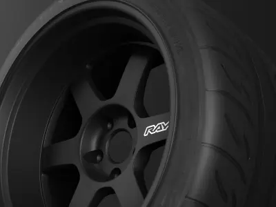 TE37V model 2324 Low-poly 3D model