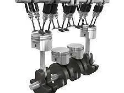 Engine valve 3D model