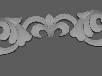 Central decor ornament for furniture Free 3D model 20