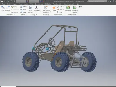 Electric Buggy Assembly 3D model