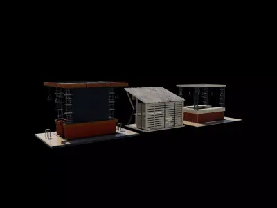 Coffee Shop Design 3D model purchase
