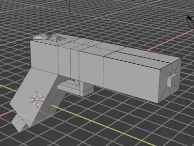 3D gun model 3D model purchase