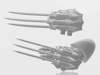 lightning claws 3D model