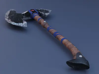Axe stylized  3D model