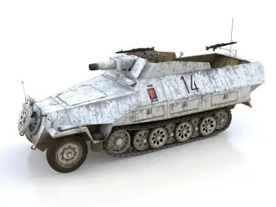 SDKFZ 251 - Ausf D - Stummel - 14 3D model