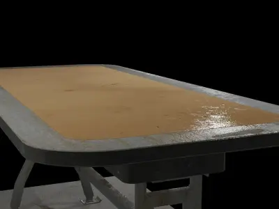 Rusty Table Low-poly 3D model purchase