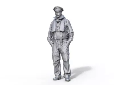 figure water police ship model 3D print model 3D print model