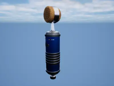 High Quality Studio Microphone - Bluehawk SL 3D model