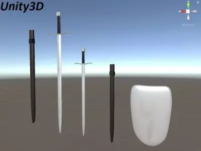 Sword Pack Low-poly 3D model