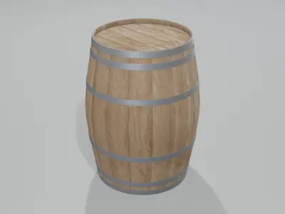 Light Toasted Hogshell Barrel 3D model