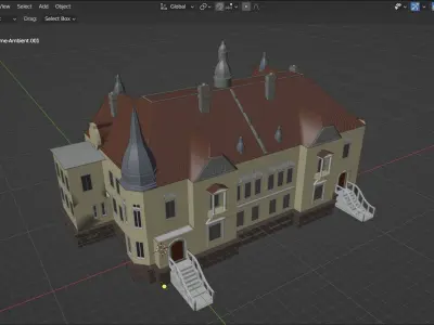 Historic mansion model 3D model