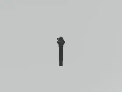 HK mp5sd6 low poly Low-poly 3D model