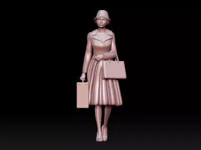woman 3D print model get