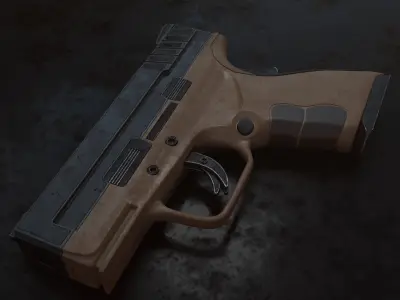 Pistol 3D Model Free 3D model
