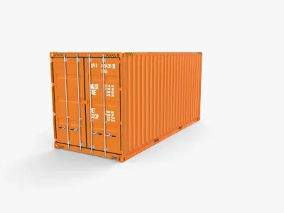 20ft Shipping Container High Cube 3D model