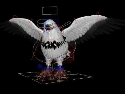 Eagle RIG 3D model
