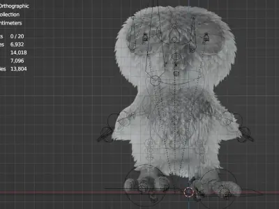 Stylized Bird 3D model
