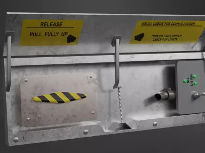 Industrial Valve Panel 3D model