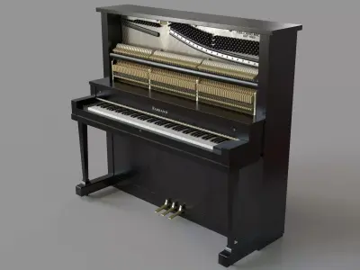 Antique Farrand Holland Mich Piano 3D model