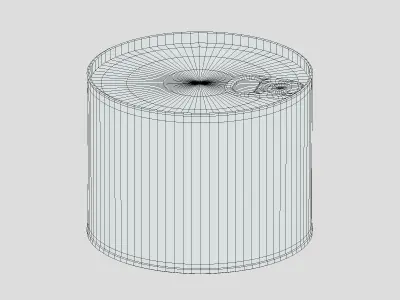 Salmon Canned Low Poly Low-poly 3D model