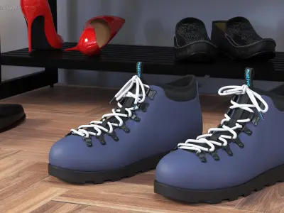 Native Fitzsimmons Onyx Boots 3D model