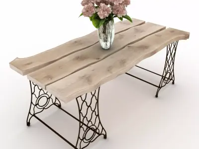 Vintage table 3D model