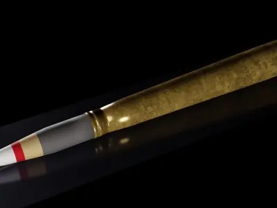 40mm L70 Bofors Round 3D model