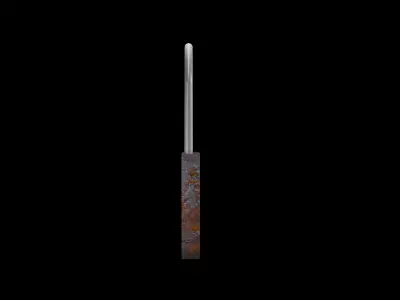  old rusty lock 3d model 3D model