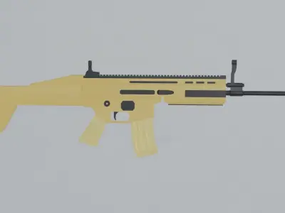 Scar-L Low Poly Ready 3D model Low-poly 3D model