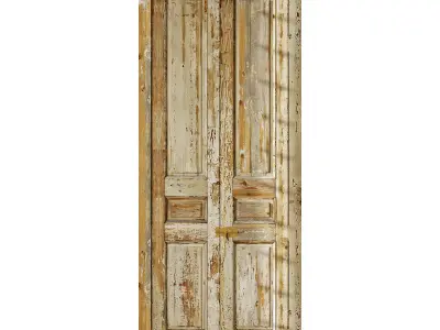 Old classic door 005 3D model