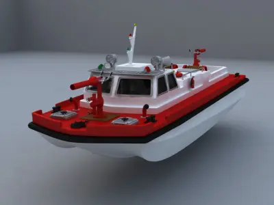 Remote Control Fireboat 3D model