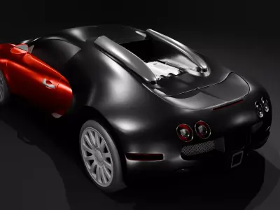 Fast hypercar 3D model