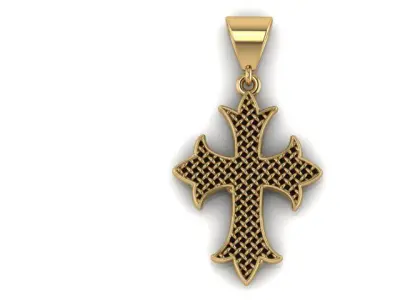 BEST ANTIQUE JESUS CROSS PENDANT 3D print model