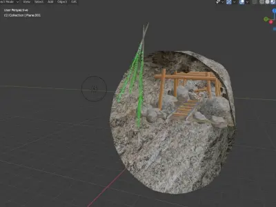 Mineshaft interior Free 3D model