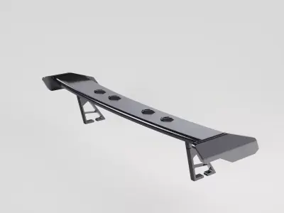 Carbon Fiber GT Wing Spoil sport 3D model
