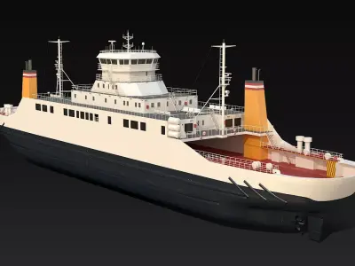 Car Ferry 3D model