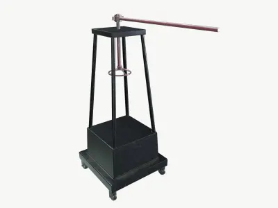 Tools Trolley Low-poly 3D model 4